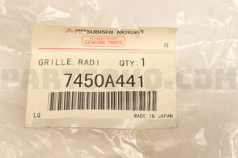 7450A441 GRILLE,RADIATOR,LH