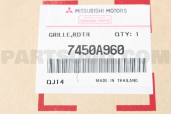 7450A960 GRILLE,RADIATOR