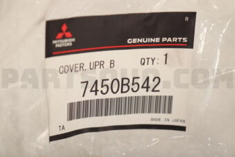 7450B542 Mitsubishi COVER,FR BUMPER GRILLE