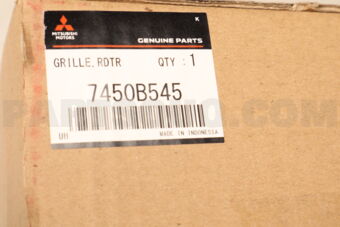 7450B545 GRILLE,RADIATOR