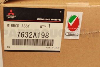 7632A198 MIRROR ASSY,DOOR,RH