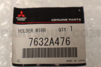 7632A476 Mitsubishi MIRROR &amp; HOLDER,DOOR