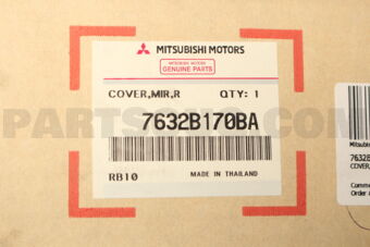 7632B170BA COVER,DOOR MIRROR,OT