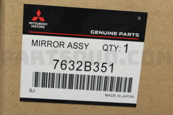 7632B351 MIRROR ASSY,DOOR,LH