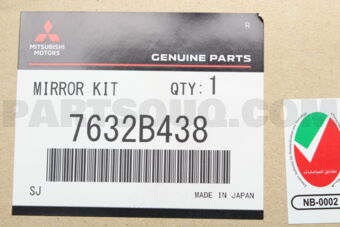 7632B438 MIRROR ASSY,DOOR,RH