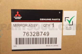 7632B749 MIRROR ASSY,DOOR,LH