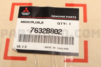 7632B802 MIRROR ASSY,DOOR,RH