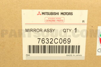 7632C069 MIRROR ASSY,DOOR,LH