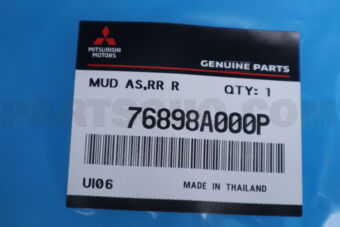76898A000P MUD GUARD ASSY,RR RH