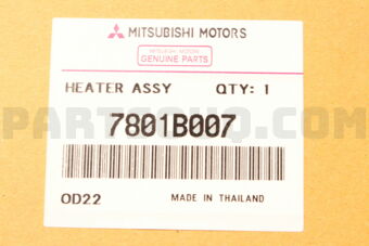 7801B007 HEATER ASSY