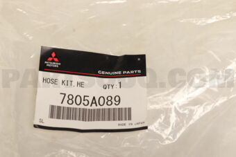 7805A089 HOSE KIT,HEATER WATER