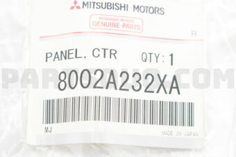 8002A232XA PANEL,INSTRUMENT,LWR CTR