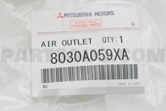 8030A059XA AIR OUTLET,INST PNL SIDE,L