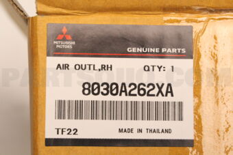8030A262XA AIR OUTLET,INSTRUMENT PANEL SIDE,RH