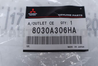 8030A306HA Mitsubishi AIR OUTLET INSTRUMEN