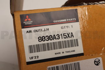 8030A315XA AIR OUTLET,INST PNL