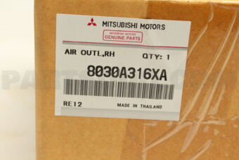 8030A316XA Mitsubishi AIR OUTLET,INST PNL