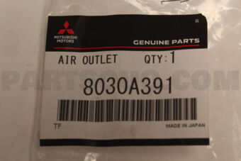 8030A391 AIR OUTLET,FLOOR CON
