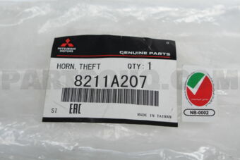 8211A207 HORN,THEFT PROTECTION