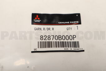 82870B000P GARNISH,RR DOOR,RH