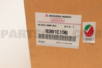 8301C196 HEADLAMP ASSY,RH