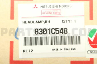 8301C548 HEADLAMP ASSY,RH