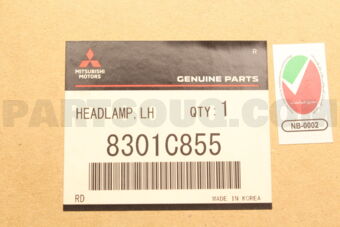 8301C855 HEADLAMP ASSY,LH