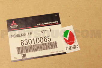 8301D065 HEADLAMP ASSY,LH