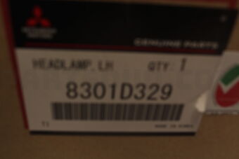 8301D329 HEADLAMP ASSY,LH
