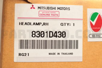 8301D430 HEADLAMP ASSY,RH