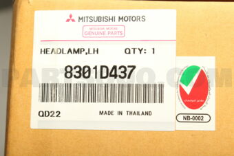 8301D437 HEADLAMP ASSY