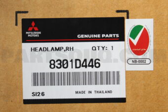 8301D446 HEADLAMP ASSY,RH