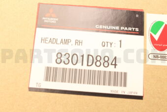 8301D884 Mitsubishi HEADLAMP ASSY,RH