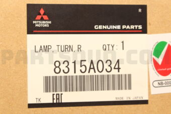 8315A034 LAMP ASSY,T/SIG,FR RH