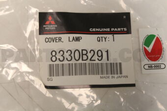 8330B291 Mitsubishi COVER,RR COMBINATION LAMP