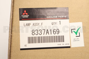 8337A169 LAMP ASSY,FOG,RR LH