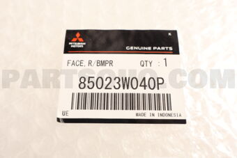 85023W040P FACE,RR BUMPER