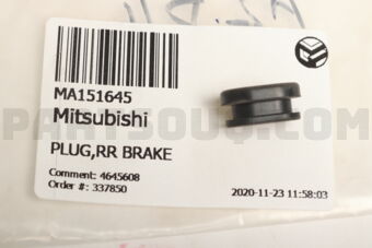 MA151645 PLUG,RR BRAKE