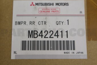 MB422411 CENTER,BUMPER REAR