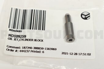 MD109259 OIL JET,CYLINDER BLOCK