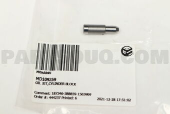 MD109259 OIL JET,CYLINDER BLOCK
