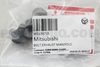 MD176725 BOLT,EXHAUST MANIFOLD