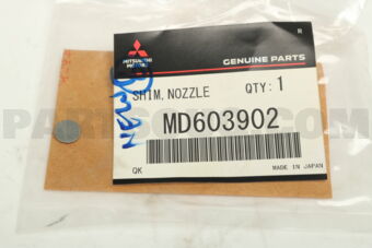 MD603902 SHIM,FUEL INJECTION NOZZLE