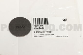 ME201294 SHIM,VALVE TAPPET