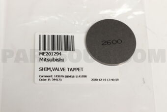 ME201294 SHIM,VALVE TAPPET