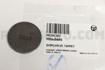 ME201307 SHIM,VALVE TAPPET