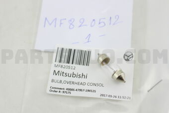 MF820512 BULB,OVERHEAD CONSOL