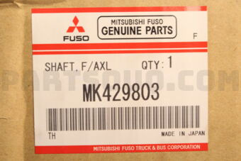MK429803 Mitsubishi SHAFT AS,FR AXLE DRI