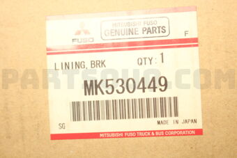 MK530449 FUSO LINING KIT,BRAKE