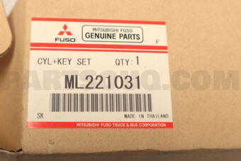 ML221031 CYLINDER &amp; KEY SET,L